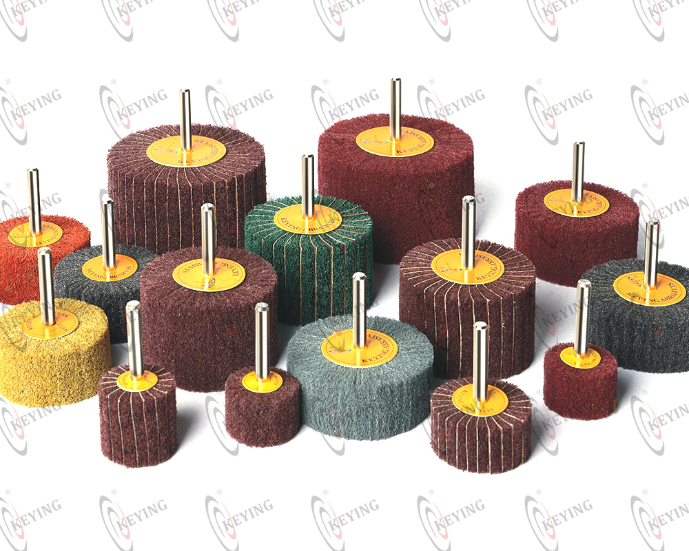 Aluminum Oxide Flap Wheel M8 Wire Flap Wheel Keying